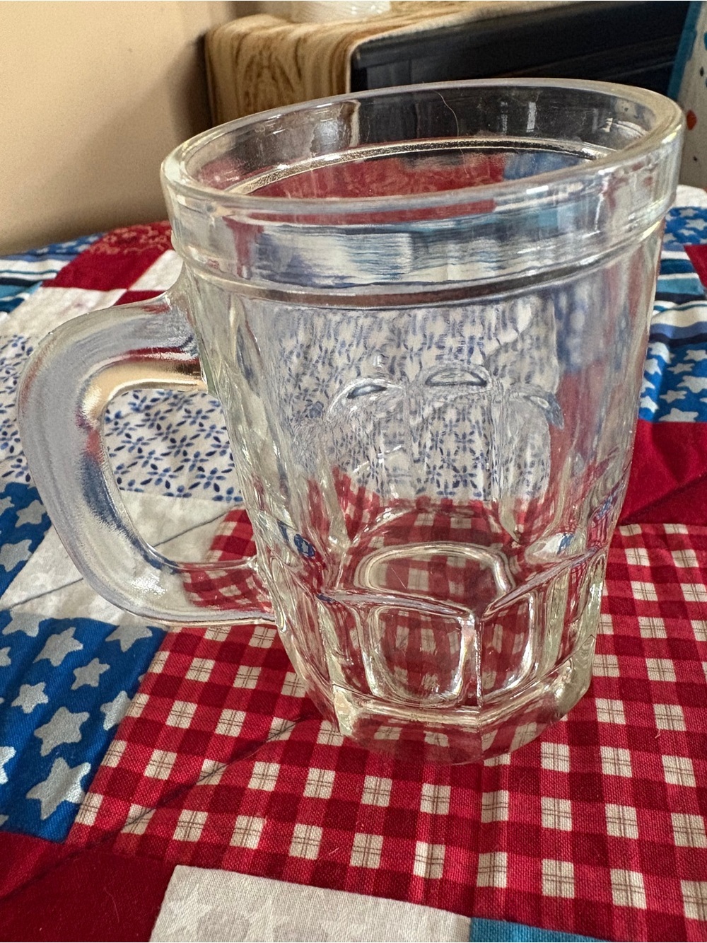 Clear Glass Miniature Beer Mug with Sturdy Handle